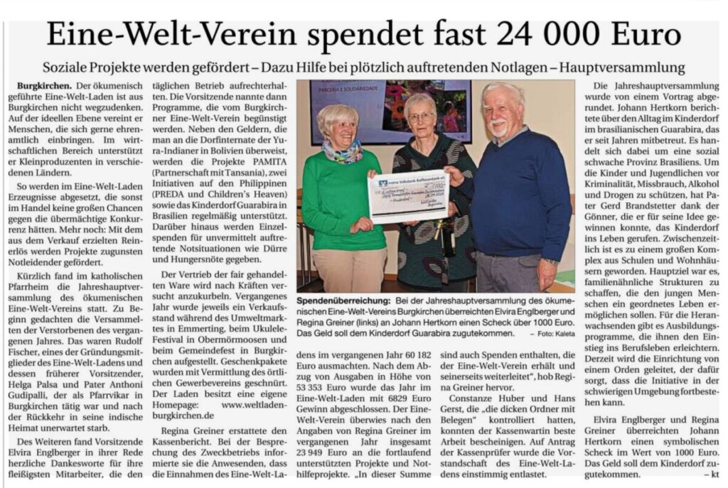 Bericht ANA 22.4.2204